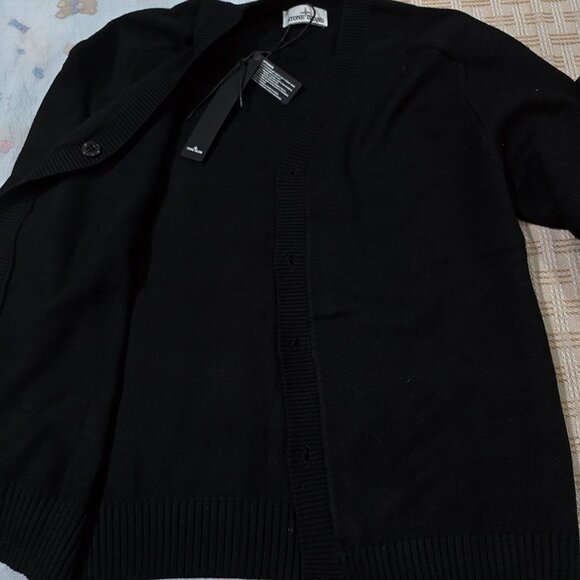 Stone Island Black Knit Cardigan - Picture 9 of 10